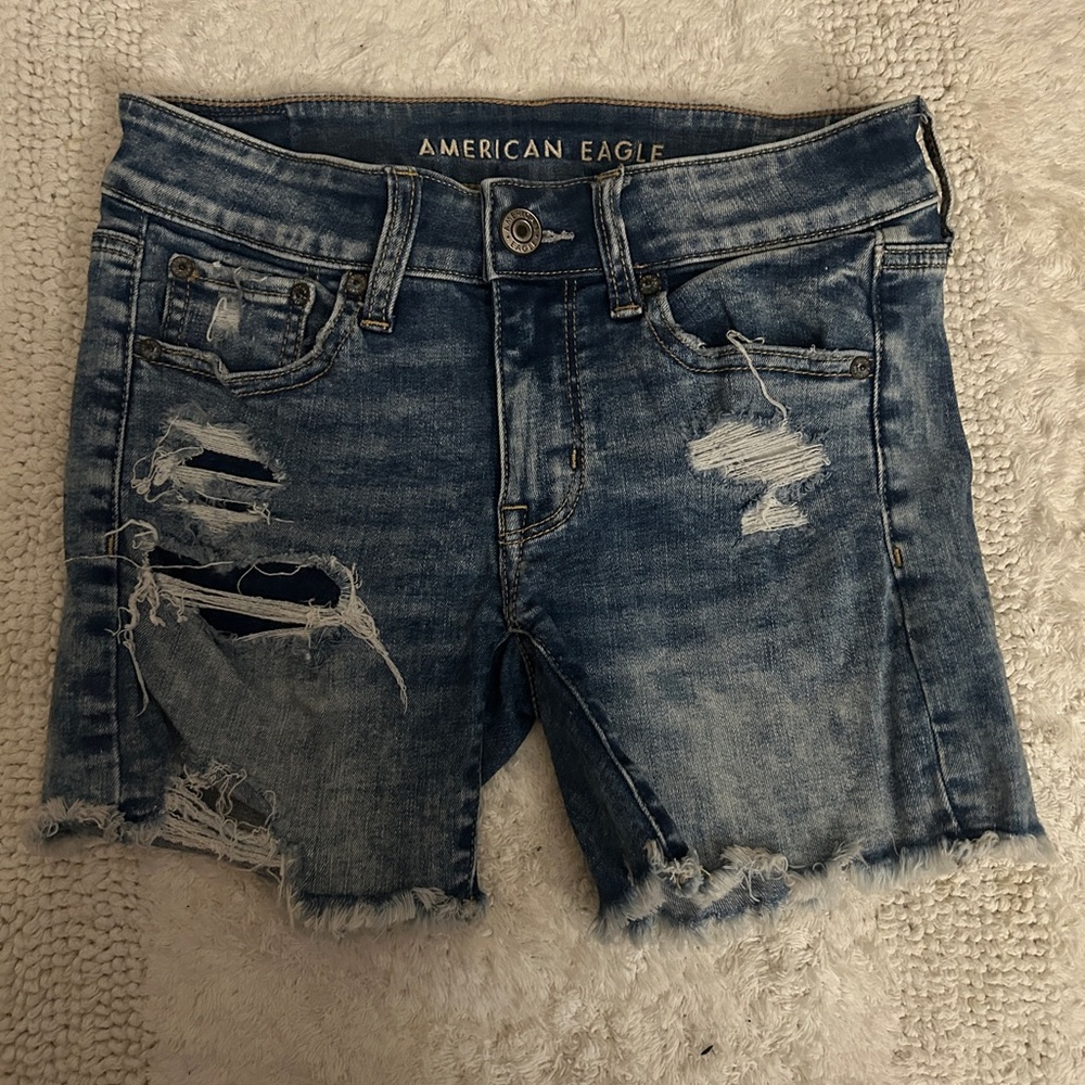 American Eagle Women’s Distressed Denim Shorts